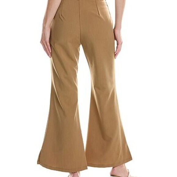 $$ Femme Society Linen-Blend Pant  Size L - Picture 2 of 2